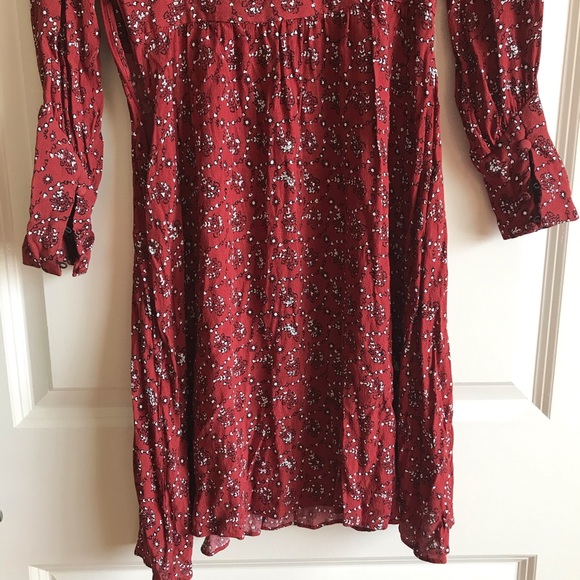 & Other Stories Red Floral Dresw - Picture 6 of 7